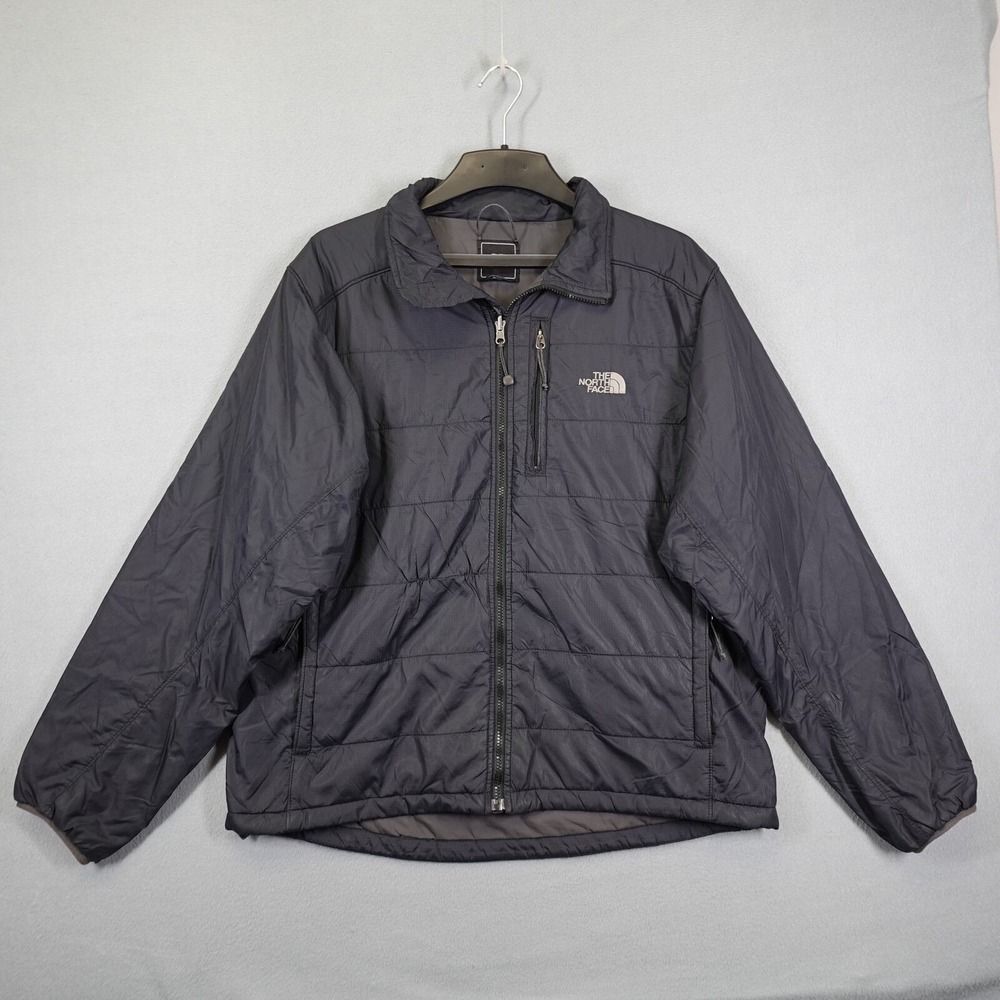 The North Face Jacket Mens L Black Primaloft Lightweight Full Zip Coat